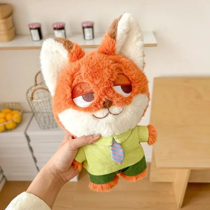 Disney Zootopia-muñeco de peluche de Nick Judy Sloth, muñeco de dibujos animados, bonito Anime, adornos decorativos, juguetes para niños, regalos de cumpleaños y Navidad