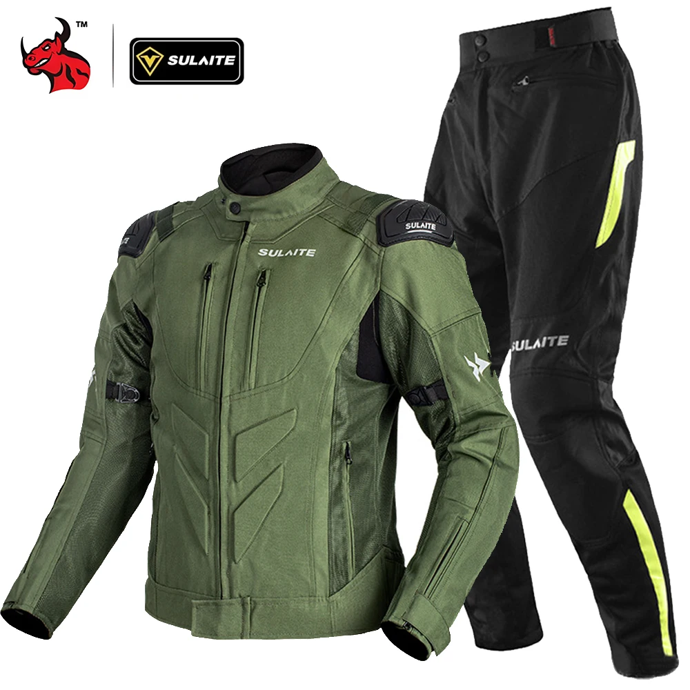 Zomer motorjas broek pak ademende beschermende rijuitrusting voor mannen vrouwen mesh anti-val set voor straat stedelijke fietsen