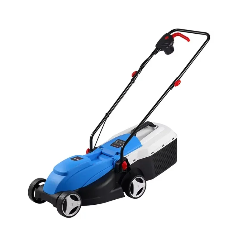 Adjustable height position high torque 1000 watt lawn mower with powerful motor, two-point safety switch lawn mower