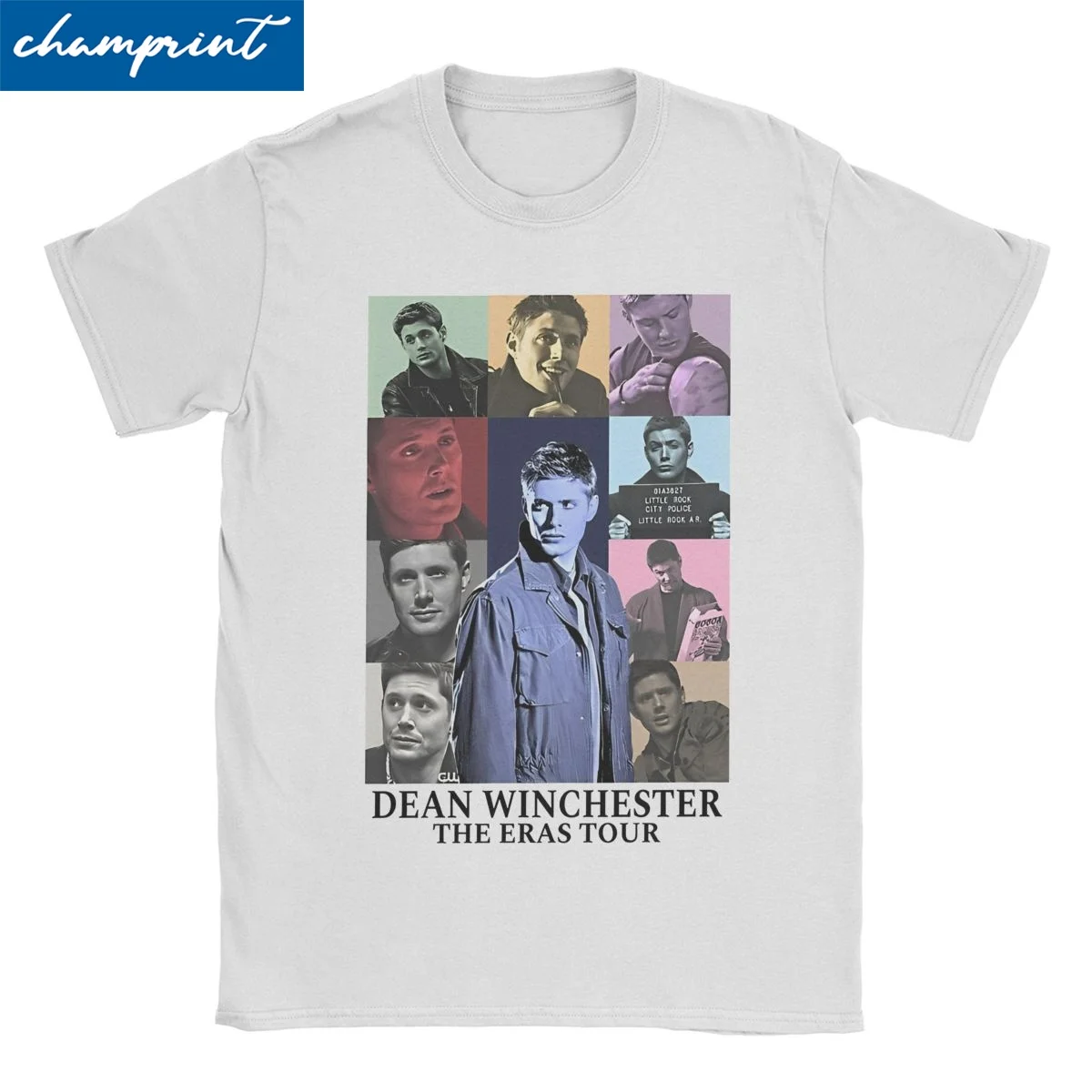 

Dean Winchester Eras Tour T Shirt for Men Women Cotton Leisure T-Shirt Round Neck Supernatural Tee Shirt Clothing Classic