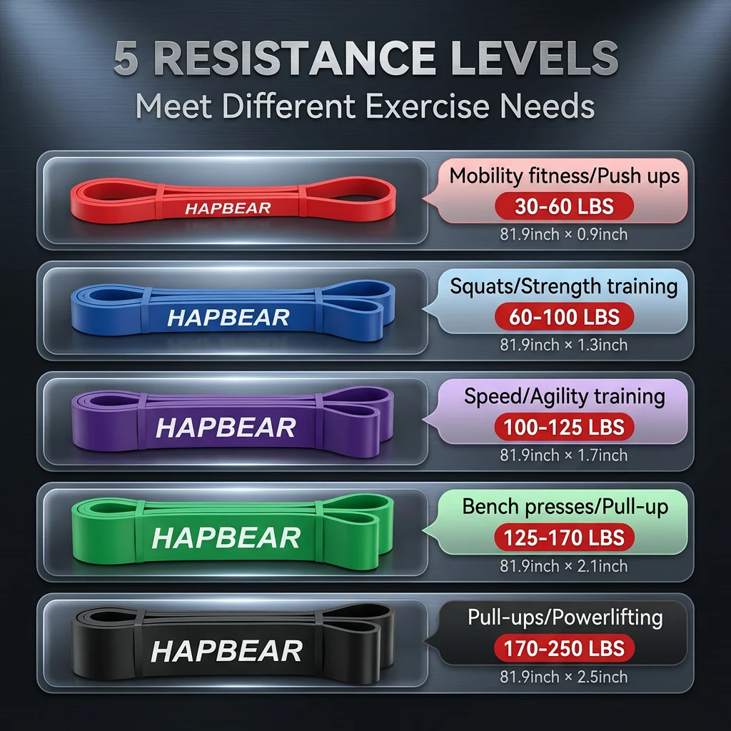 HAPBEAR Pull Up Assistentieban - Pull Up Assist Band recensie en prijs