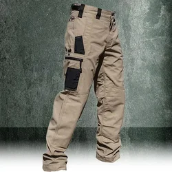 Men's Cargo Pants Multi Pockets Work Trousers Casual Tactical Pants Male Outwear Straight Autumn Winter Wear-resisting Trousers