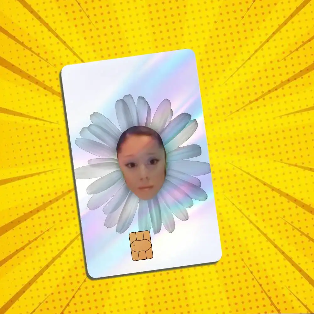 Petal Eternal Sunshine Ariana Grande Card Skin Stickers For Bank Card Bus Metro Card Sticker  Holographic Laser Credit