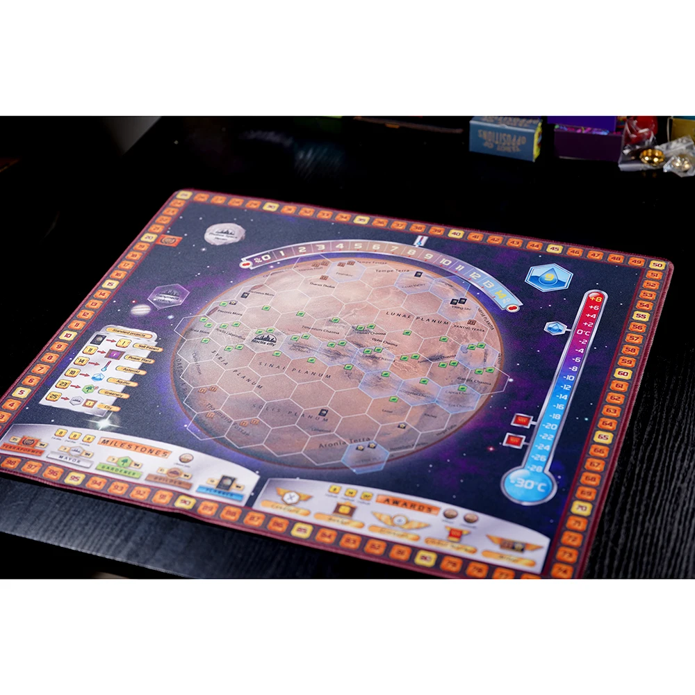 Terraforming Mars Board Game Play Mat Map Player Board Accessory to Base Game and Expansions