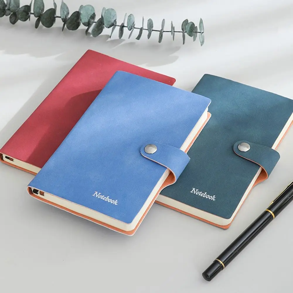 Durable Cute A7 Mini Notebook Fashion Simple Pocket Notepad Metal Fastener Leather School Office Supplies Planner