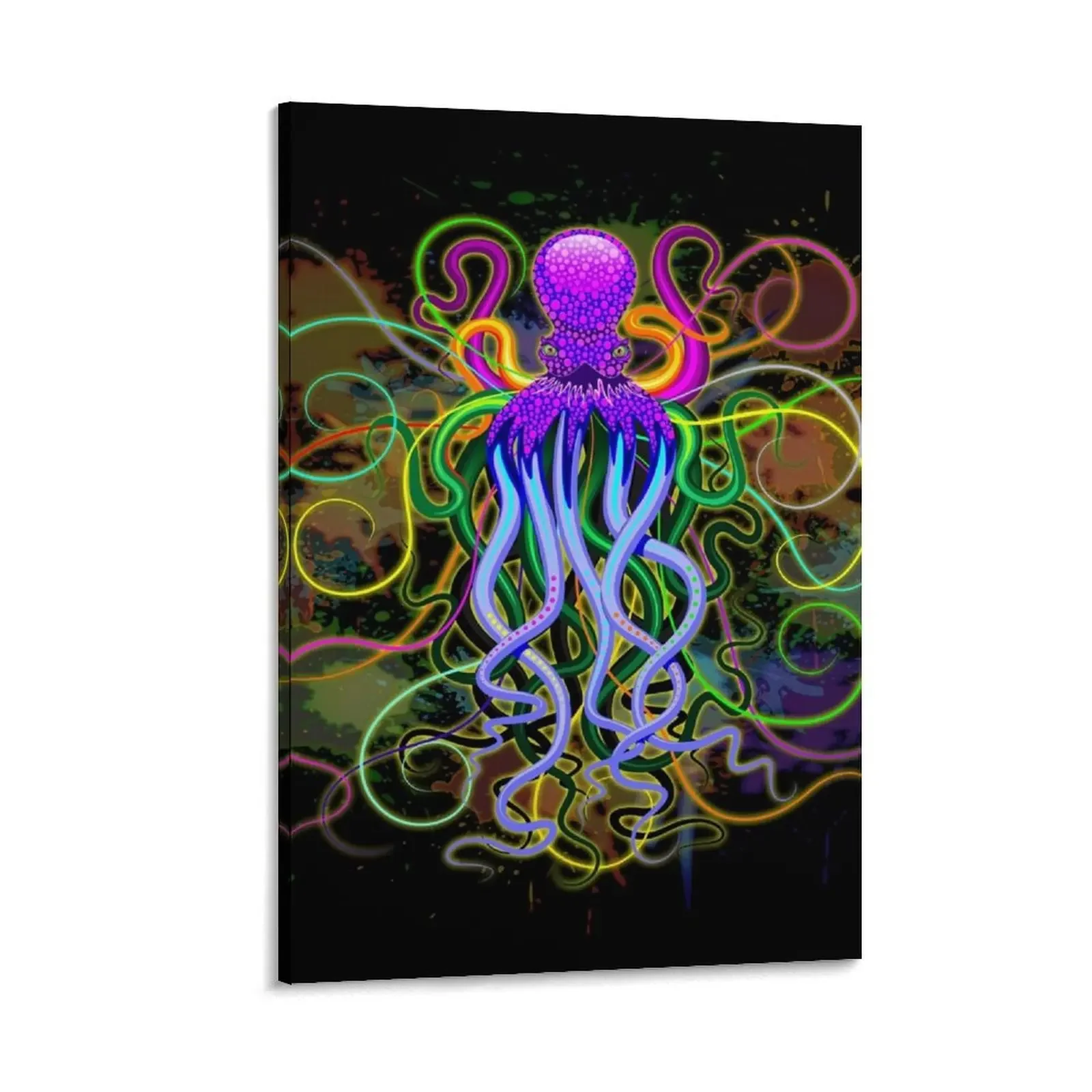 

Octopus Psychedelic Luminescence Canvas Painting Wall posters Decorative prints wall painting
