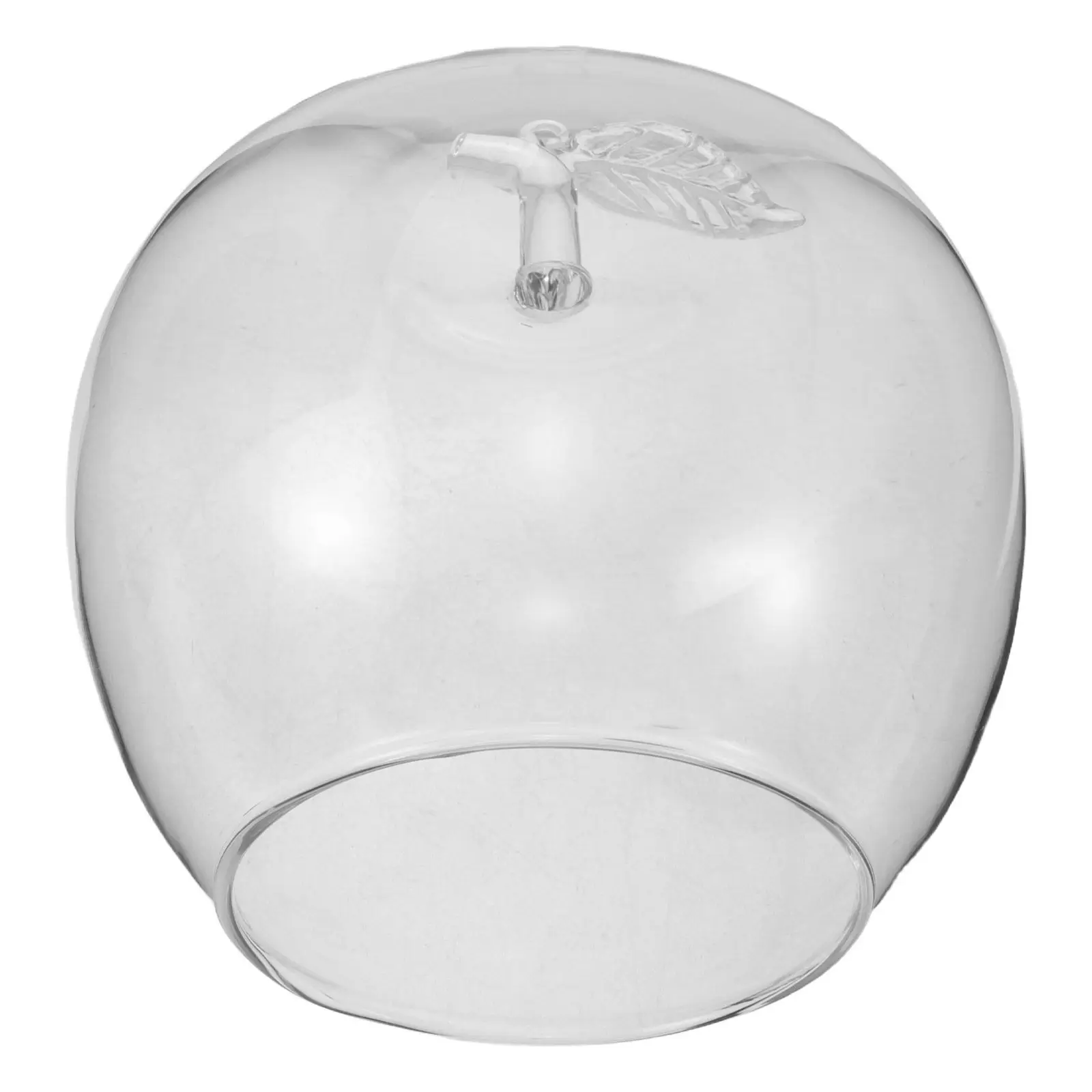 Fruit Shaped Glass Dome Cloche Clear Display Cover 8.5cm for Preserved Flowers Handmade Clay Crafts Glass Dome Showcase