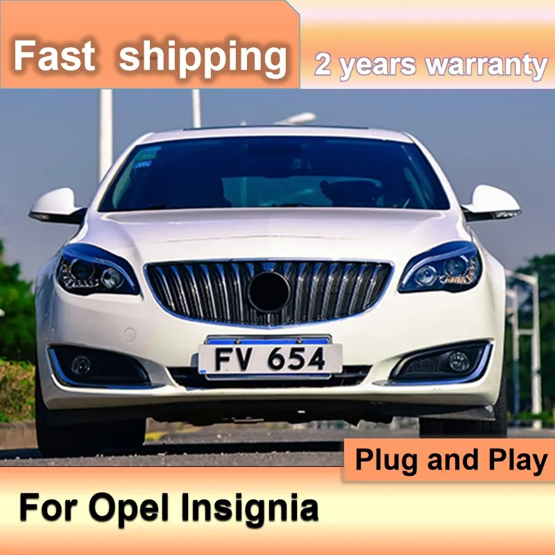 Car Accessories for Buick Regal Headlight 2014-2017 Opel Insignia Headlight Assembly LED DRL Front Light Bi-Xenon Lens Xenon