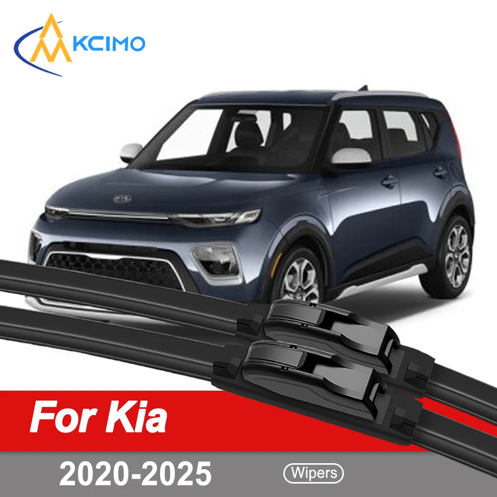 

Car Wiper Blade Blades For Kia Soul SK3 2020-2025 Windshield Windscreen Clean Naturl Rubber Cars Wipers Accessories
