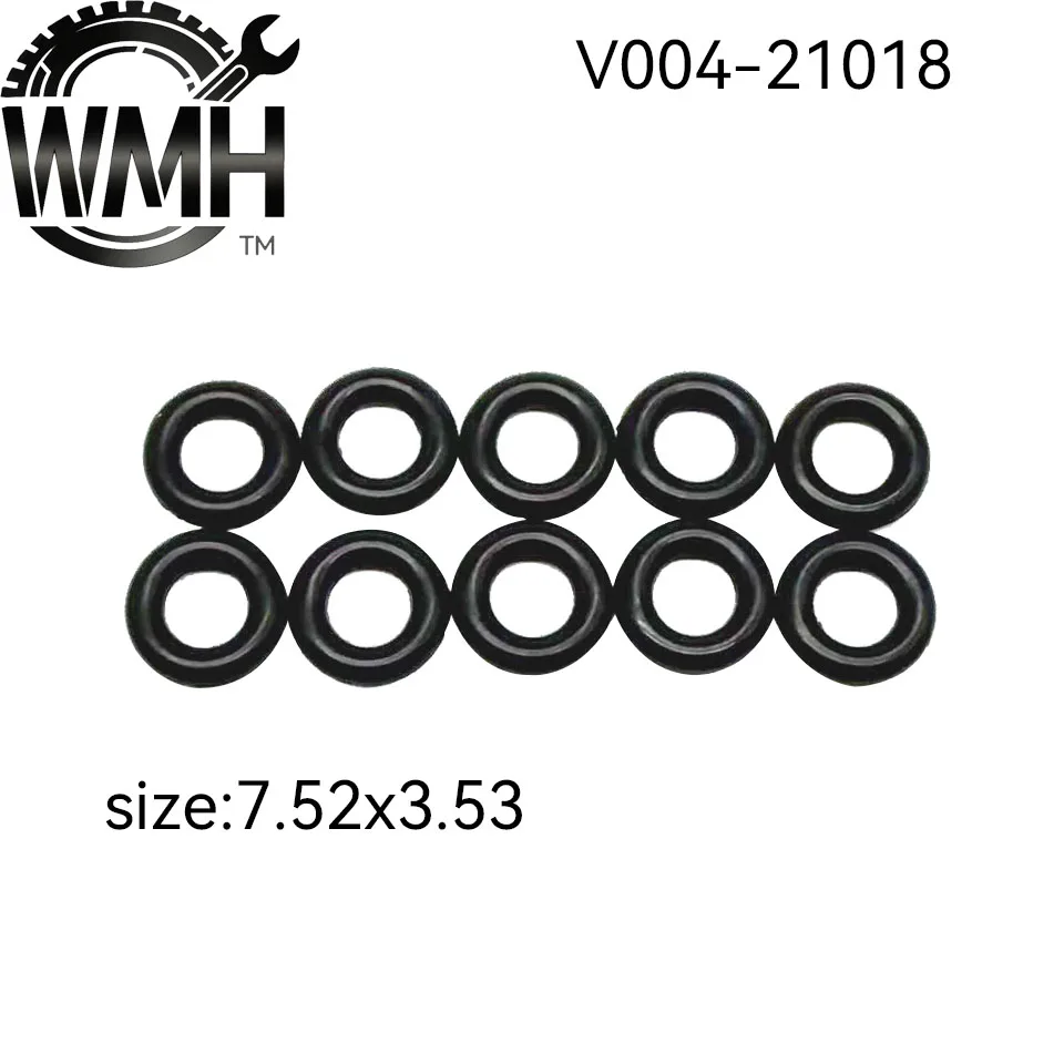 100 Stück 7,52 x 3,53 Gummi-O-Ring-Dichtung 21018 für Bosch 1280210796 Audi A4 S4