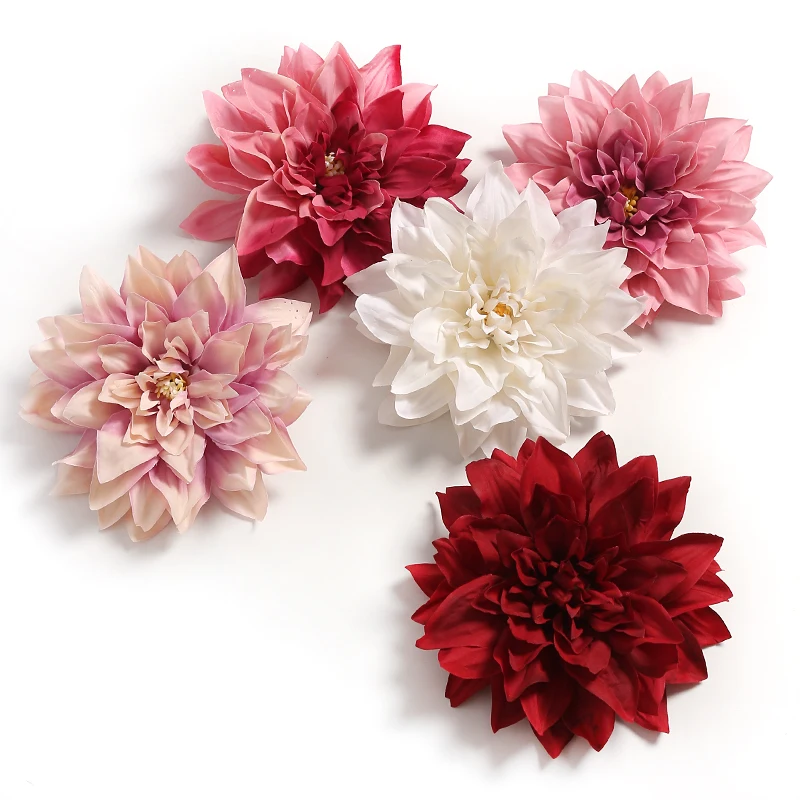 2/5PC Artificial Flowers Head 13CM Silk Gerbera High Quality Home Room Christmas Decoration For Wedding Flower Wall Accessories