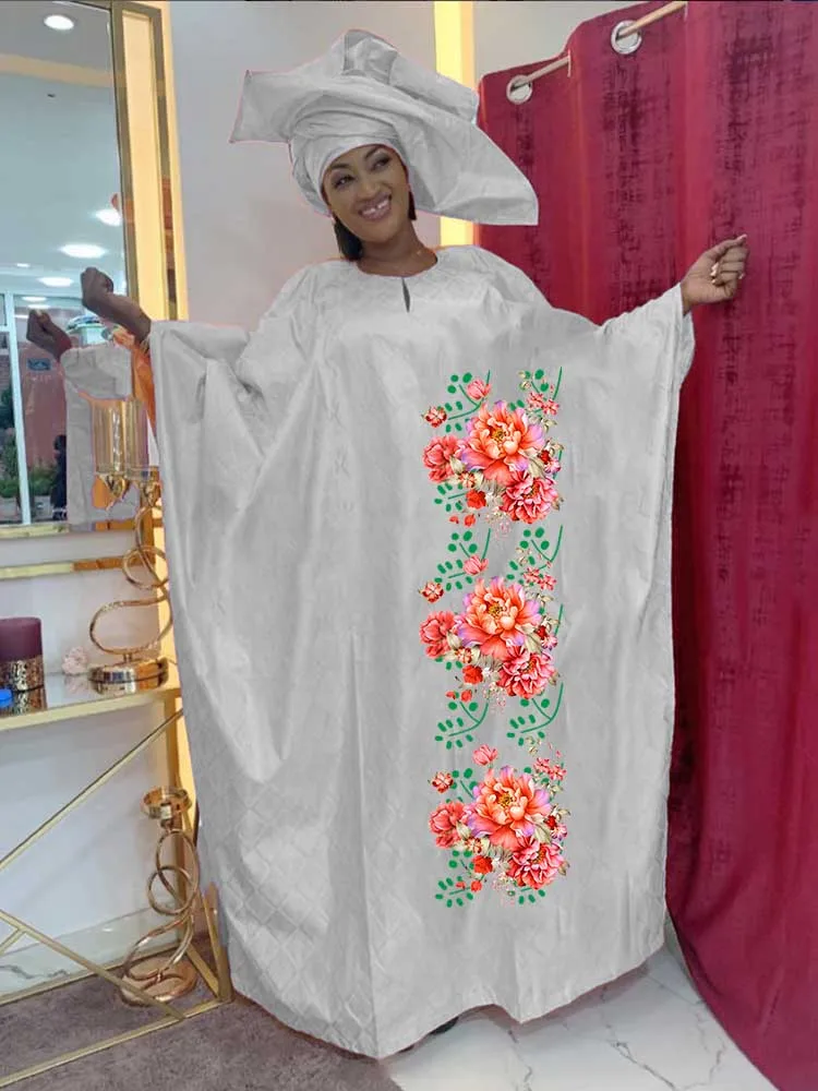 Elegant Handcrafted Bazin Dress for Women-Stylish African Abaya Party Dress for Special Occasions,Perfect for Dates and Dinner E