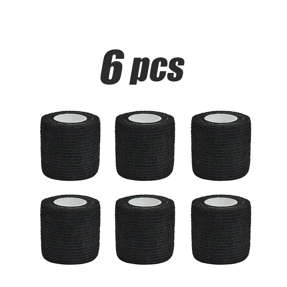 6/15 Stuks 4.8m Zwart Ehbo Zelfklevende Samenhangende Elasticiteit Bandages Sport Tape voor Pols Enkel verstuikingen & Zwelling