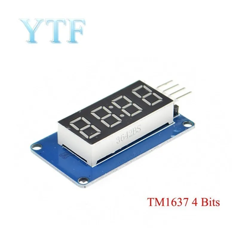 TM1637 4 Bits/TM1638/MAX7219 8 bit Digital LED Display Module 7 Segment 0.36Inch Clock RED Anode Tube Four Serial Driver