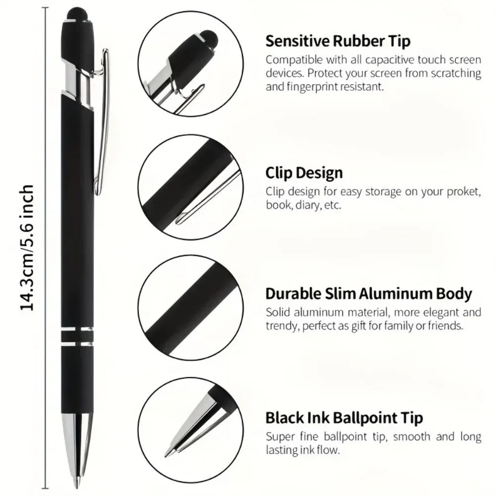 40/60PCS Customizable Metal Ballpoint Pens Business Office Meeting Signature Pens School and Corporate Gifts Hotel Conference