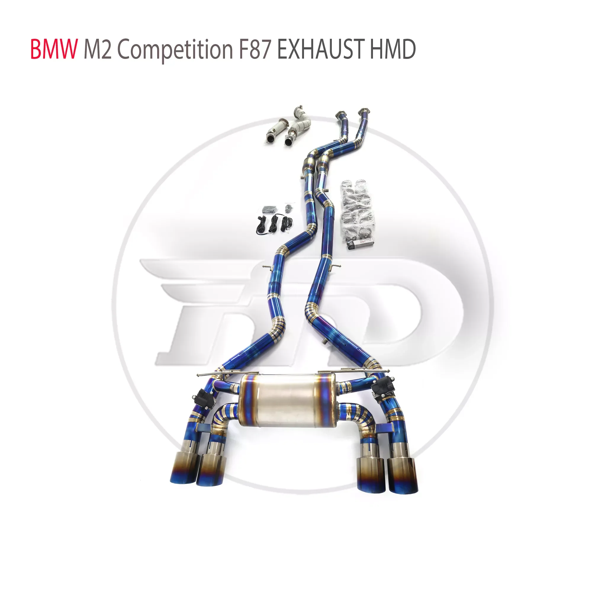 

HMD титановый сплав Catback выпускной клапан для BMW M2 Competition M2C S55 двигатель F87 глушитель для автомобильных аксессуаров