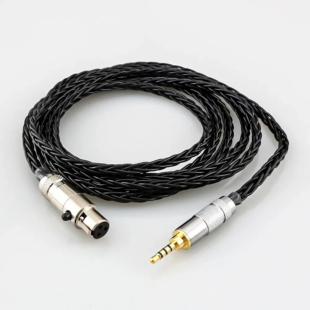 8 كور ترقية الصوت كابلات الصداع 3.5 مللي متر ستيريو التوصيل إلى Mini XLR ل AK G Q701-K240S K271 K702 K141 K171 K712