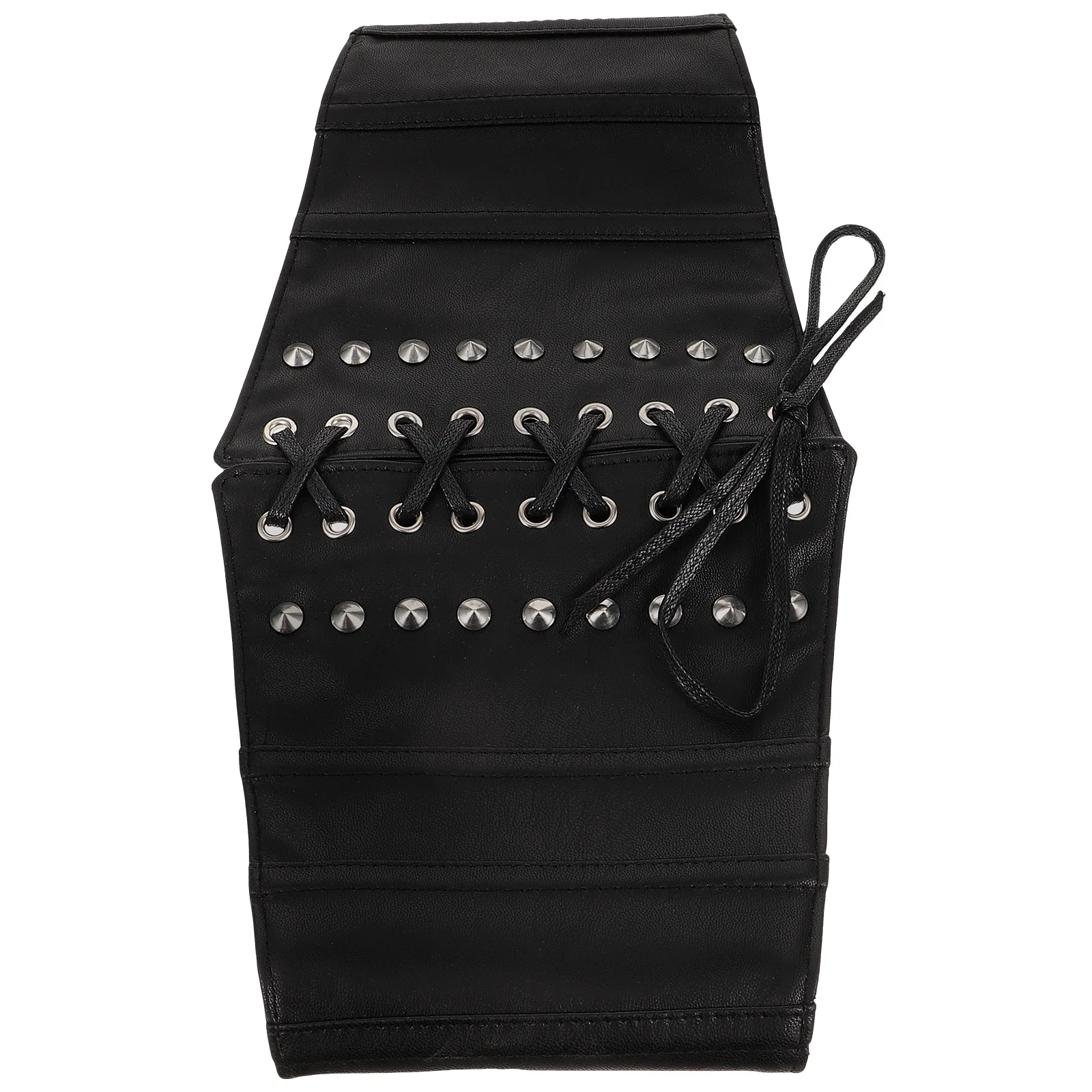 حزام خصر عريض مرن، حزام مشد صناعي ملفوف للنساء، قابل للتمدد ومريح مع قمصان وسترات