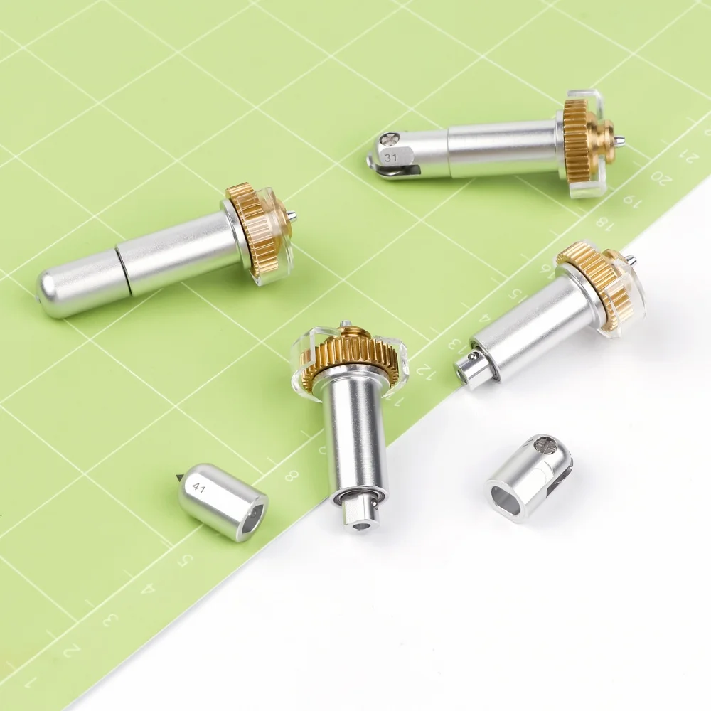 Imagen 3: Punta de grabado con cuchilla ondulada, punta de perforación básica, punta de grabado fino con carcasa para máquina Maker 4/3/Maker para crear etiquetas