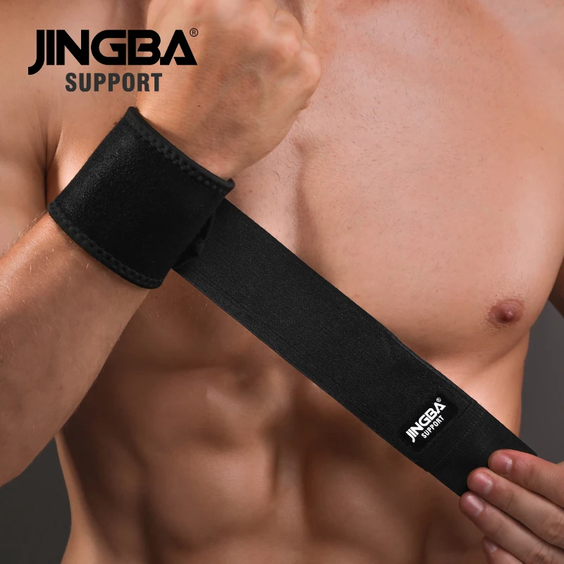 JINGBA SUPPORT Adjustable Weightlifting Wristband Support Fitness Bandage Wrist Support Protective Gear Wrist Band Tennis Brace