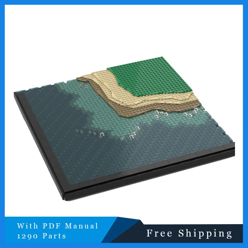 1290 قطعة MOC مدينة شارع فيوز جزيرة بانوراما وحدات اللبنات لتقوم بها بنفسك التعليمية الجمعية مجموعات الالعاب للبنين هدية الكريسماس #1