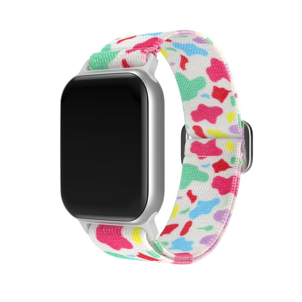 Apple watch용 나일론 루프 스트랩 울트라 시리즈 8 7 49mm 41mm 45mm 38mm 42mm, 탄성 팔찌 iWatch 6 5 4 3 Se 밴드 40mm 44mm