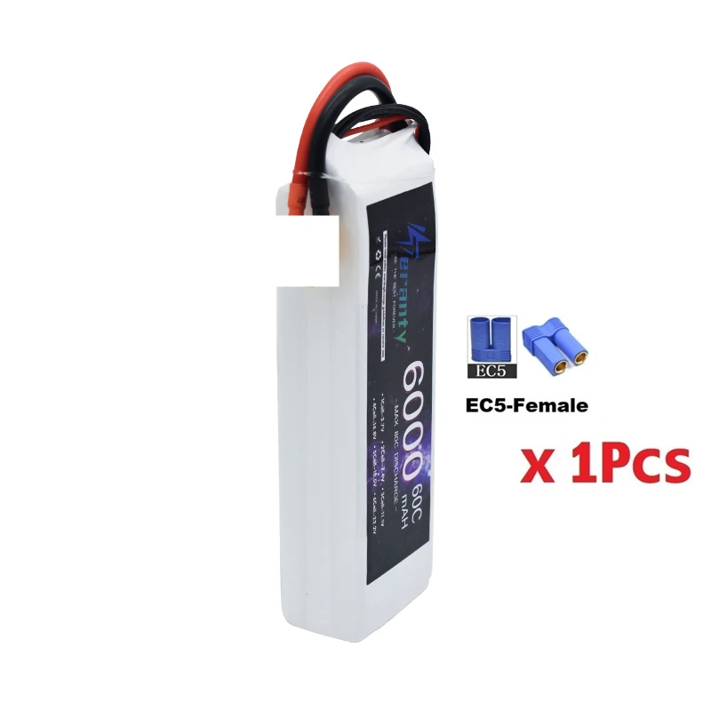 3S 11.1V Lipo Batterij 6000Mah 60c Voor Drone Rc Auto Helikopter Quadcopter Tank Boot Truggy 3S Batterij Met Xt60 Xt 90 T Ec5
