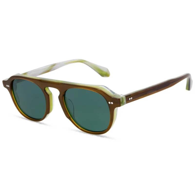 

Acetate Designer Retro Sunglasses for Men Classic Fashion Outdoor Eyeglasses Trendy Women UV Resistant Travel Vacation Eyewear