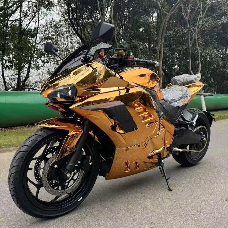 

Electric Racing Motorcycle 8000W Large Chain Mid Motor 72V Cool Racing Electric Motorcycle