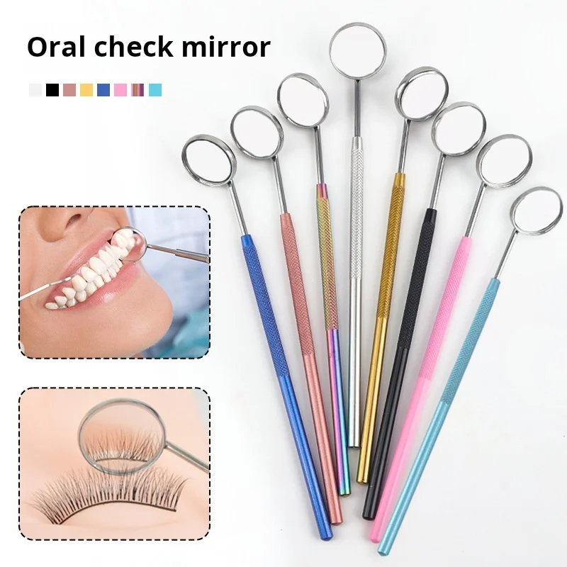 

Wholesale grafted eyelash inspection mirror oral inspection mirror anti-fog endoscope dental tools eyelash inspection mirror