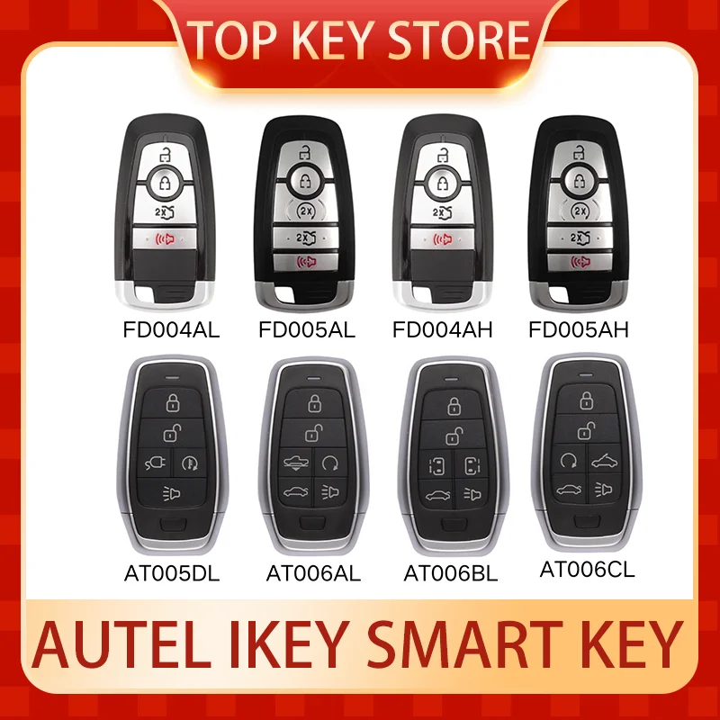 AUTEL IKEY FD004AL FD005AL FD004AH FD005AH CL004AL CL005AL AT004CL AT005BL GM004AL GM005AL Universal Smart Key KM100 IM508 IM608