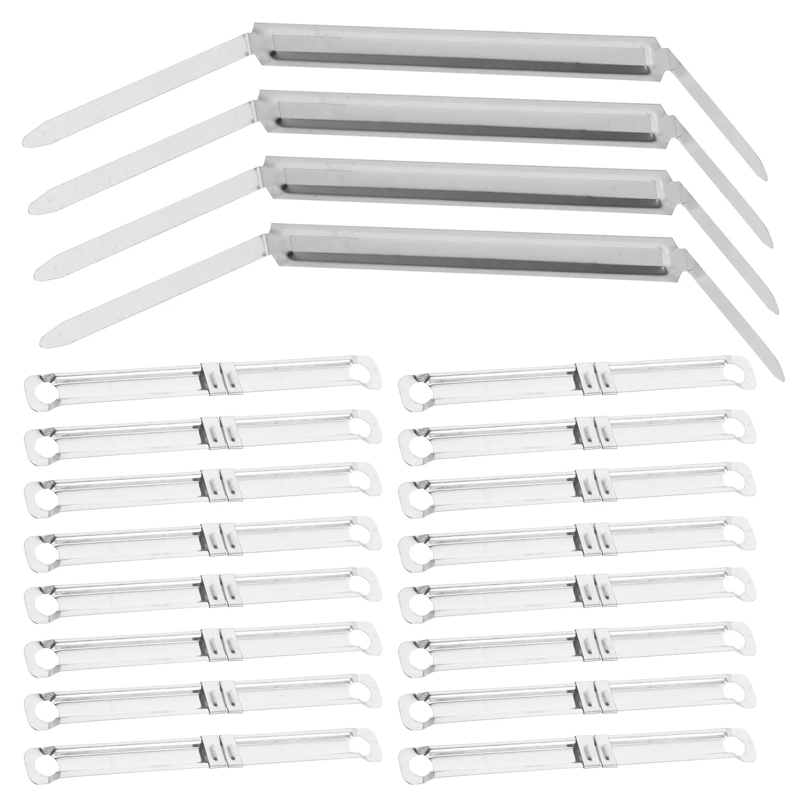 100 Stück Metall-Bindeklammern, Binder, starke Klemmung, leicht, kompakt, Notebook-Planer, Sammelalbum, Bürobedarf