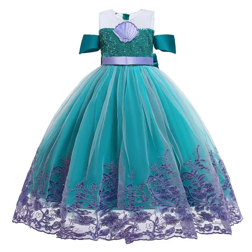 Childrens Clothing Yarn Sequins Shell Princess Dress Dress Girls Dress Performance Costume