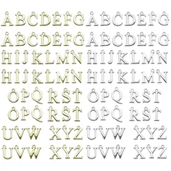 26pcs 26 English letters A-Z Alphabet Charms Zinc Alloy Letter Pendants Beads For DIY Necklace Bracelet Jewelry Making Accessory