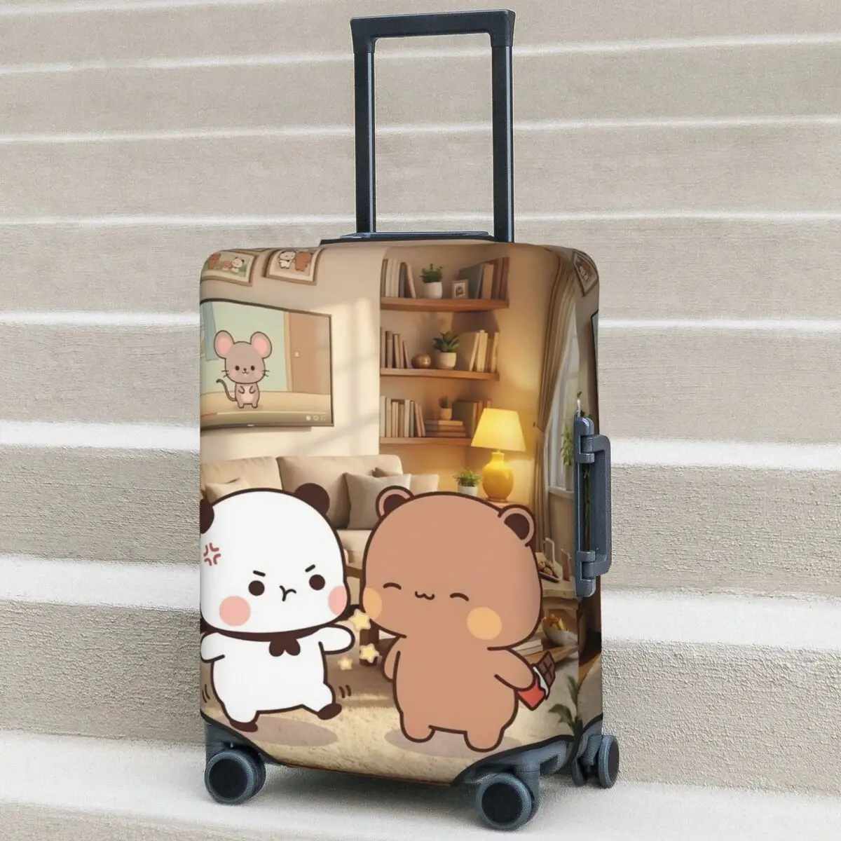 

Чехол для чемодана Kawaii Bear: Защитный чехол для багажа Bubu Dudu Fun для путешествий и отпуска