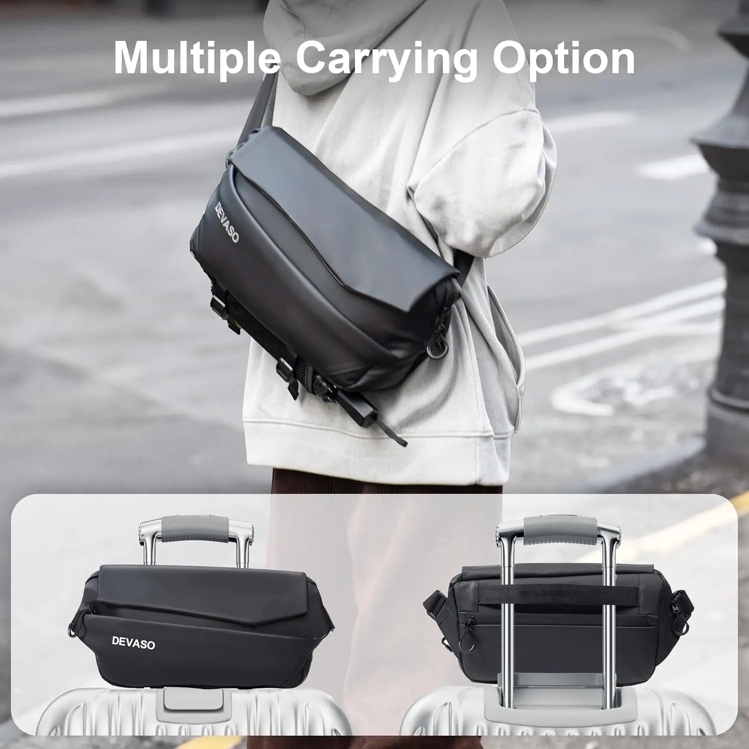 Carrying Case for PlayStation Portal, Protective Portable Waterproof Travel Bag with Multi-Pockets for PS Portal Remote Player