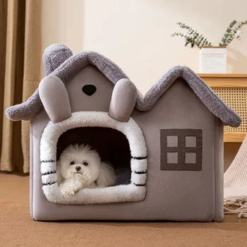 Foldable Warm Dog & Cat Bed 1