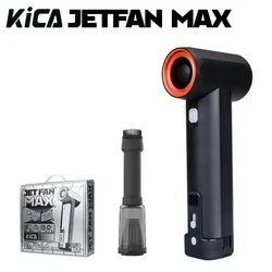 KiCA JetFan Max 785W Handheld Fan Turbo Wind Speed Over 85000RPM&900g, 6x4000mAh Aluminum alloy material Up to 5.5 hours