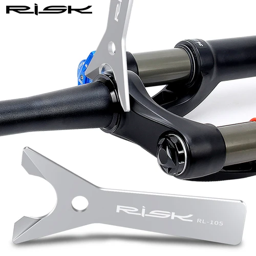 Herramienta de extracción de Base de auriculares de horquilla delantera de bicicleta Risk para horquilla de 1-1/2 ""1-1/8"", accesorios de llave removedora de carrera de corona