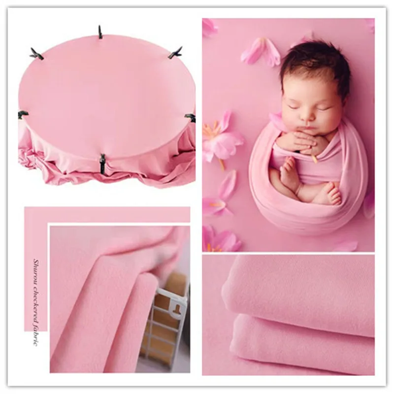 Fabric for Newborn Backdrop Bean Bag Cover Photo Props Layering Backdround Stretch Photoshoot Wraps Shoot Studio