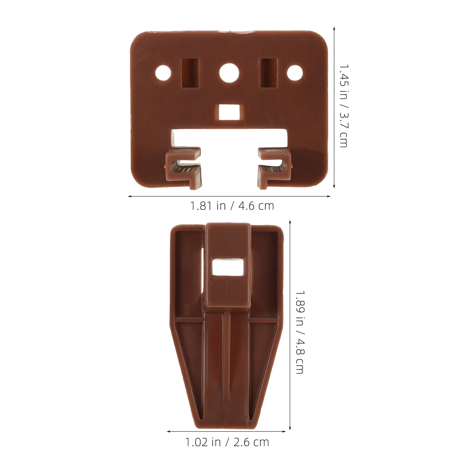 2Sets Plastic Drawer Slides Guides Replacement Kit for Dresser Kitchen Wardrobe Easy Install Non-Slipping Stable