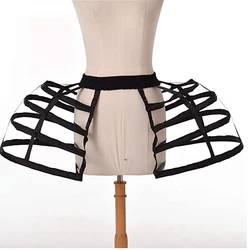 Jupon victorien pour femme, cages animées, jupe créole, cosplay Lolita, sous-jupe crinoline pour femme