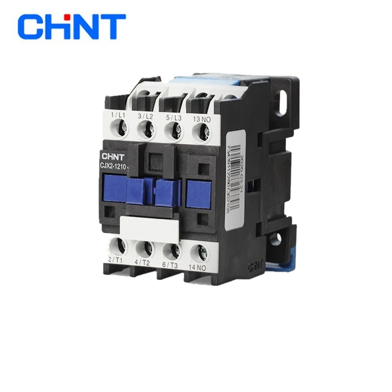 Original CHINT CJX2-1210 AC Contactor 1NO 12A Coil Voltage 380V 220V 110V 36V 24V LC1-D