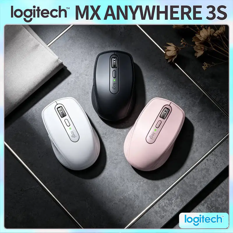 

Premium MX Anywhere 3S - 8000 DPI, MagSpeed Scroll, Anti-Slip Grip, Ideal for Client Meeting & Home Office Desk