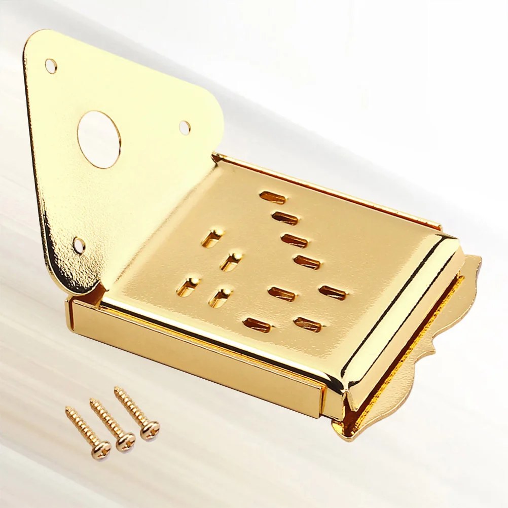 

Mandolin Tailpiece Metal Triangle Golden Removable Coverplate for Guitar Mandolin Parts Improve Tone Volume Sustain