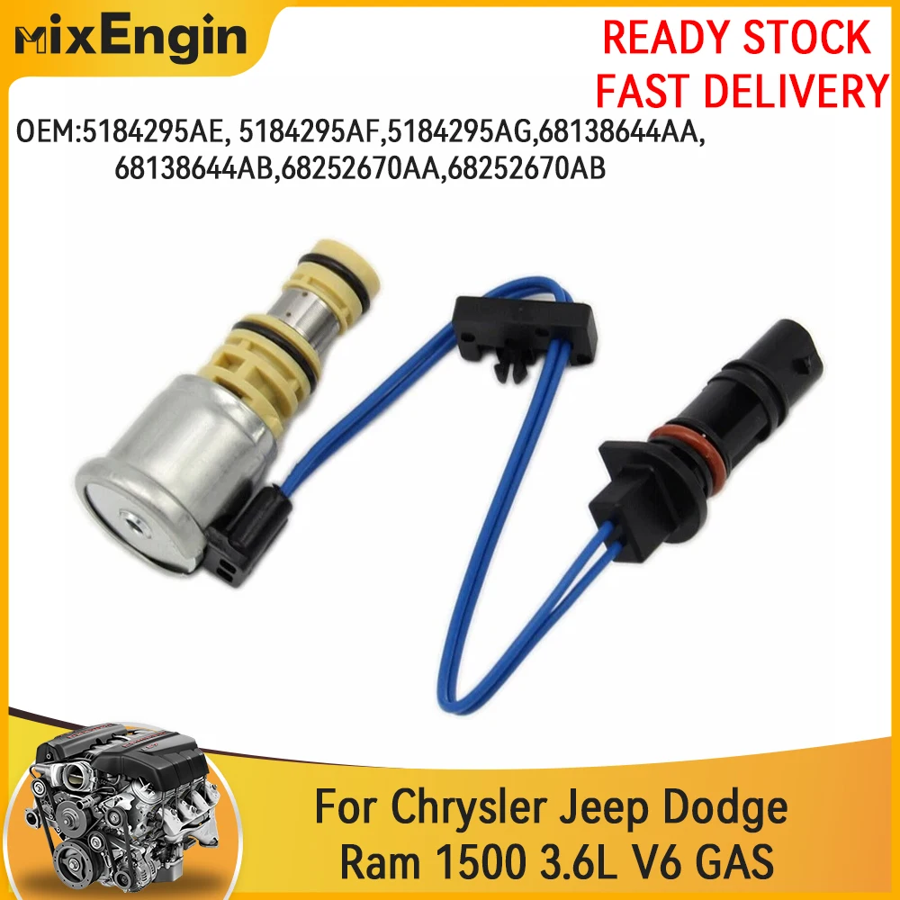 

Engine Oil Pump Solenoid Fit 3.6 L For Chrysler Dodge Charger Durango Jeep Grand Cherokee Ram 1500 3.6L V6 GAS 11-18 5184295AE