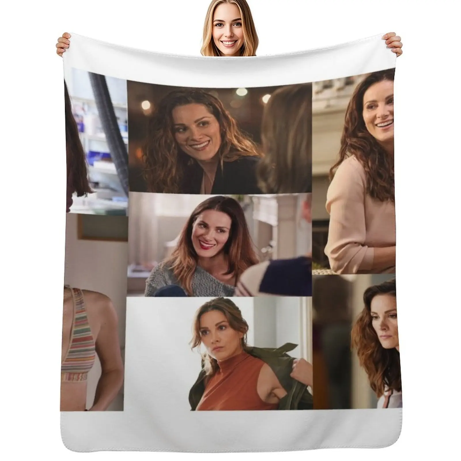 

Carina DeLuca Large Collage Designed for Blankets Throw Blanket Summer Beddings Cute Custom Weighted Blankets