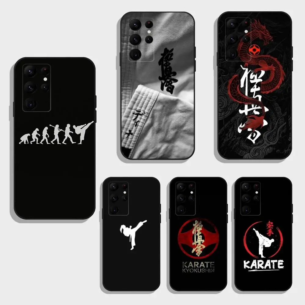 

K-Kyokushin K-Karate Symbol Phone Case For Samsung S25,S24,S23,S22,S21,S20,Plus,Fe,Lite,Others Black Cover