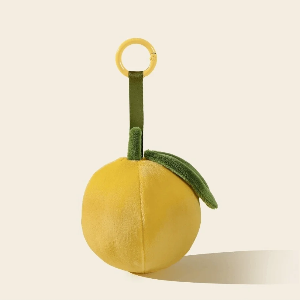 

Очаровательный брелок с фруктами манго, оранжевый мультяшный кулон для сумки, сплошной цвет, ремешок для ключей, аксессуары для рюкзака