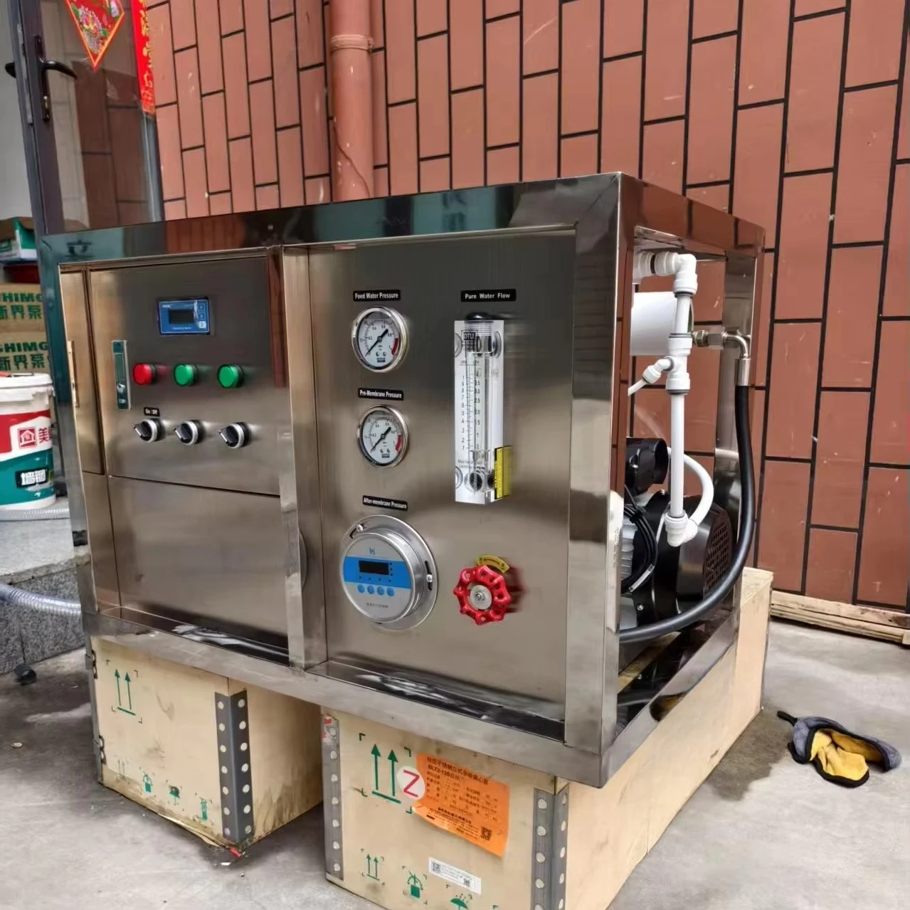 Small Size Water Maker for Boat Yacht Salt Water to Drinking Water Machine Seawater Desalination System Marine Parts Desalinator